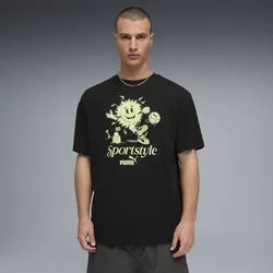 PUMA Graphic Sun Tee Men, Clothing, Black, L