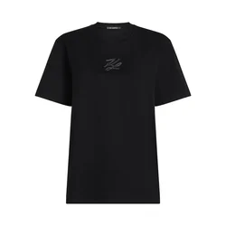 Karl Lagerfeld Majica Autograph črna