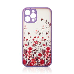 Cvjetna futrola za Apple iPhone 13 Pro - Ljubičasta KP24611