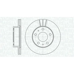 Magneti Marelli MM MBD0228 ZAVORNI DISK SPREDNJI L/D