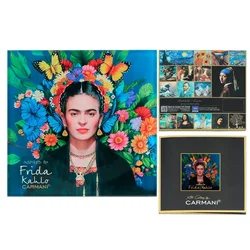 Carmani STEKLENI PLADENJ FRIDA KAHLO KUHINJA DNEVNA SOBA DEKORACIJA MIZE