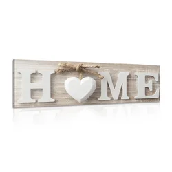 Slika z napisom Home v vintage izvedbi - 135x45