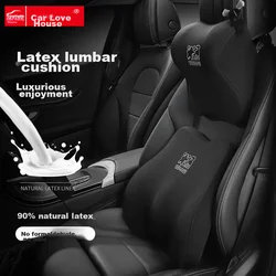 Icaroom Set jastuka za vrat i leđa za auto sedište, 31x29x13 cm, Crni