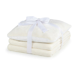 Vitapur prekrivač i jastuk Beatrice solid, 200x200+40x40cm  - Bijela