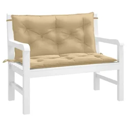Jastuci za vrtnu klupu 2 kom bež 100x50x7 cm tkanine
