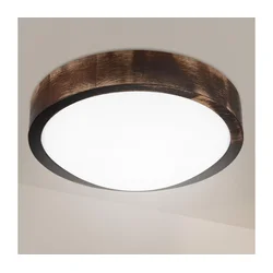 Brilagi - LED stropno svetlo CARVALHO SLIM SMOKEY LED/20W/230V hrast prečnik 27,5 cm