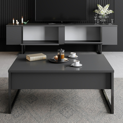 HANAH HOME Set za dnevnu sobu Luxe Set Anthracite Black