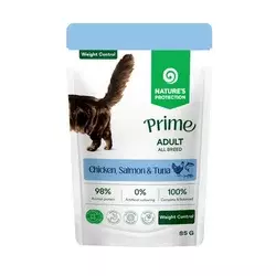 Natures Protetcion Vlažna hrana za mačke, Piletina i bela riba, 85 g