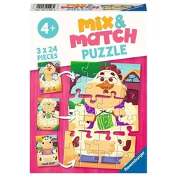 Ravensburger Slagalica Mix & Match Moji prijatelji sa farme, 3x24 dela