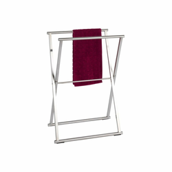 WENKO 22476100 - Stalak za peškire LAVA 53,5x80,5 cm nerđajući čelik/srebrna