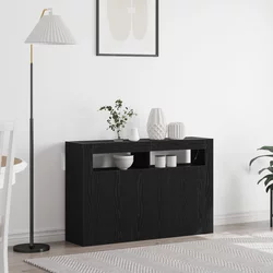 Kreveta Crni hrast 116 x 30 x 75 cm Konstruirano drvo