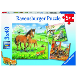 Ravensburger Slagalica Vreme je za maženje, 3x49 delova