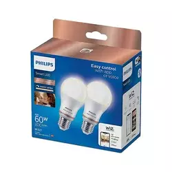 SET 2x LED prigušiva sijalica Philips A60 E27/8W/230V Wi-Fi
