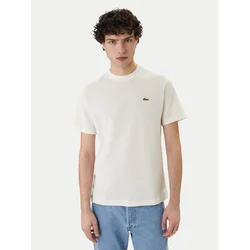 Lacoste Majica TH0629 Bela Regular Fit