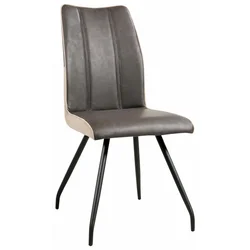 STOLICA braon metal, tekstil