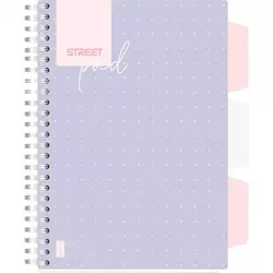 STREET DOTS Sveska spirala A5 SK 100L