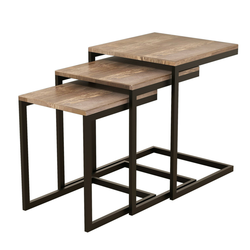 Decortie Pomožne mize Nesting Table - Ege - Walnut Kostanjeva
