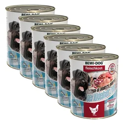 Konzerva New BEWI DOG – perutninska srca 6x800 g, 5+1 GRATIS