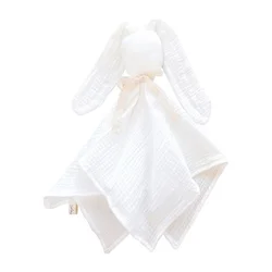 shumee Plišasta igrača Bunny Muslin (kremna)