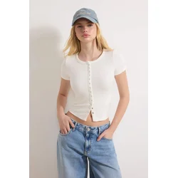 Trendyol Milla Ženska bluza, Krem