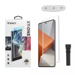 Zastitno staklo XMART UV Glue Full Cover + lampa za Xiaomi Redmi Note 14 Pro Plus