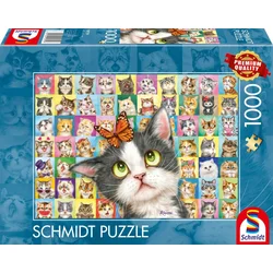 Schmidt Puzzle Mačji izrazi 1000 kosov