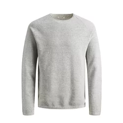 JACK & JONES Muški džemper 12157321, Svetlosivi