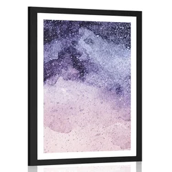 Plakat s paspartujem abstrakcija nočnega neba - 20x30 no frame