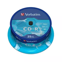 VERBATIM CD-R MEDIJ 25PK CB (43432)