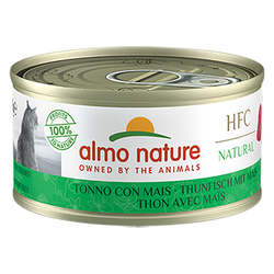 Almo Nature 6 x 70 g - HFC Natural tuna s kukuruzom