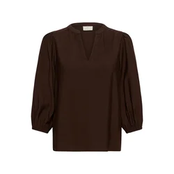 Kaffe Bluza KAAlberta temno rjava