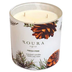 Roura 333501.223 Sveča Fresh Pine - Aroma 3 v 1
