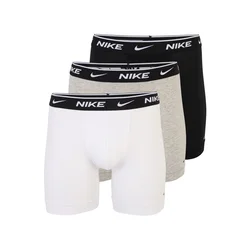 NIKE Underwear Boksarice pegasto siva/črna/bela