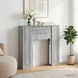 Okvir za kamin Siva Sonoma 93 x 20 x 89 cm Konstruirano drvo
