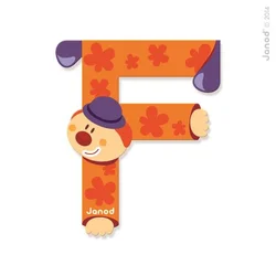 Clown Buchstabe F