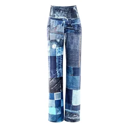 Winshape Hlače CUL105C modra/voda/moder denim
