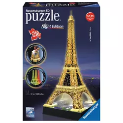 RAVENSBURGER Puzzle 3D Eiffelov toranj noću 216kom
