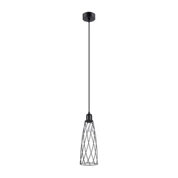 Sollux SL.1165 - Luster na sajli SUBA 1xE27/15W/230V crna