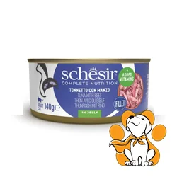 Schesir Cat Tuna With Beef in Jelly 140g, Fileti Tune i Govedine u Želeu