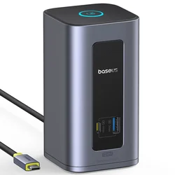 Docking 100W postaja Baseus Nomos NU1 Air 12 priključkov, 10Gbps, PD 4K - grey