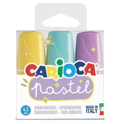 Mini 3-delni komplet pastelnih označevalcev teksta - Carioca