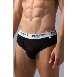POMIRISHI BAMBOO UNDERWEAR Muške slip gaće, Crne
