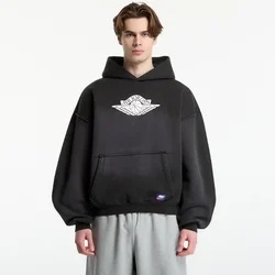 Mikina Jordan Flight Wings Fleece Pullover Hoodie Night Forest/ Sail M