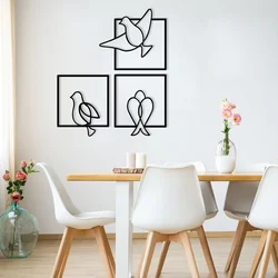 Wallity Zidna dekoracija Bonita, 44 x 51 cm, Crna