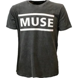 Muse Logo (Wash Collection) Black L Majica