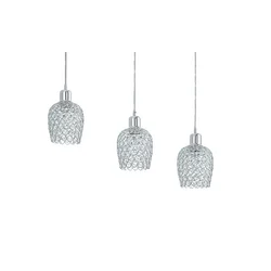 Eglo 94897 - Krištalni luster BONARES 1 3xE27/60W/230V
