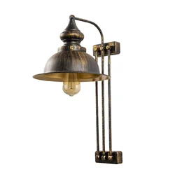 Opviq Saglam 3743 Zidna lampa, Crno-Zlatna