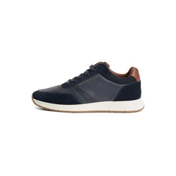TOMMY HILFIGER Nizke superge temno modra/rjava