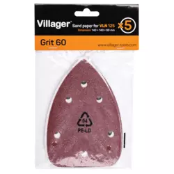 VILLAGER Brusni papir za vibracionu brusilicu VLN 125 granulacija 120