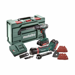 METABO 18-Voltni-Aku-Combo-Set 2.6.1 Bušilica/Odvijač BS 18 + Alat-Multifunkcionalni MT 18 LTX + 2x Li-Power 2.0 Ah